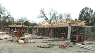 House of Prayer - Erecting Shoring and Forming For the First Concrete Pour